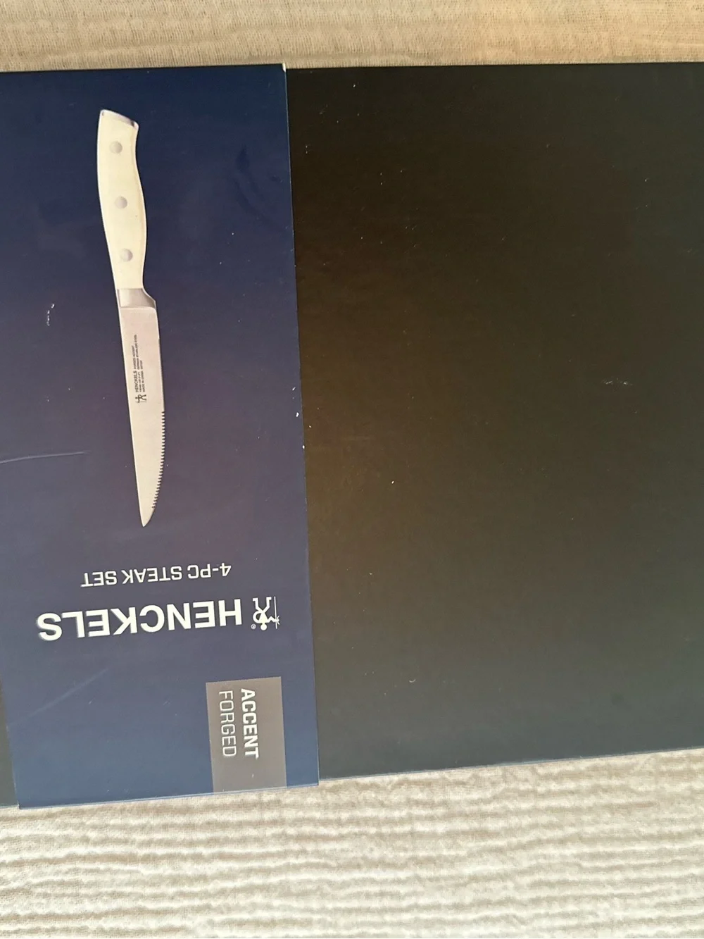 Henckel - white  handle Stainless Steel Serrated Steak Knives – Silver (Set of 4